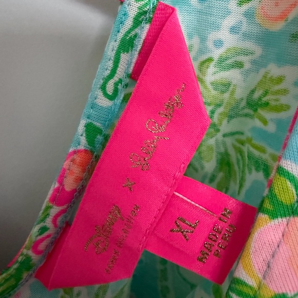 Lilly Pulitzer Floral Midi Dress - Blue and Pink - Picture 4 of 4